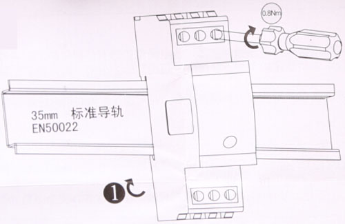 TD230交流浪涌保護(hù)器安裝示意圖